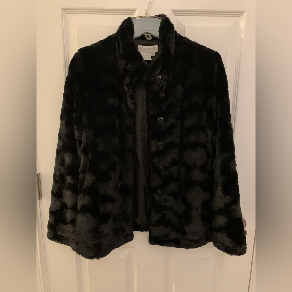 Great Cavalier By St. Paul Faux Fur Coat.Size S